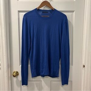 Greyson Women’s 100% Cashmere Lightweight Sweater Size Large Royal Blue EUC